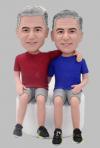 Custom twin brothers bobblehead
