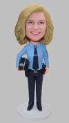 Personalized Bobbleheads Customized For Female Police