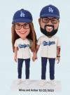 Custom Bobbleheads For Couple Baseball Fans