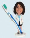 Personalized Bobblehead Female Dentist