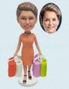 Custom Bobblehead Shopping Lady