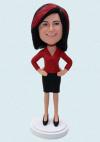 Personalized Fashion Office Lady Bobblehead