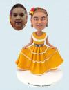 Custom Bobblehead Female Dancing Folk Dancer