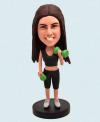 Custom Bobblehead Female Fitness