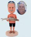 Custom Bobblehead Of Fishing For Dad