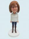 Custom Bobbleheads Casual Female For Mother/Girlfriend/Teacher/Grandma