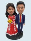 Custom Bobbleheads Wedding Cake Toppers For Indian