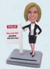 Custom Bobblehead Female Real Estate Broker