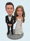 Custom Bobbleheads Wedding Bobbleheads Arm in Arm