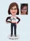 Custom Bobbleheads Personalized Bobblehead Female Racing Driver