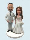 Custom Bobbleheads Wedding Bobbleheads With Bouquet