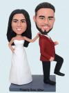Custom Wedding Bobbleheads Bride Grab Groom