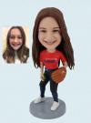 Custom Bobblehead Female Baseball Player