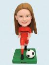 Custom Bobblehead Cute Girl Football Player