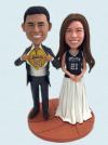 Basketball fans wedding bobblehead Basketball fans wedding bobblehead