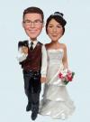Custom Wedding Bobbleheads Hand in Hand