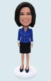 Personalized Female BobbleHeads In Business Suit