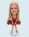 Custom Marilyn Bobblehead With Red Dress