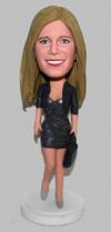 Custom office lady bobbleheads
