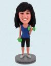 Custom Bobblehead Female Fitness