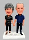 Custom Bobbleheads Couple Happy 50th Anniversary