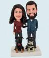 Custom Couple Bobbleheads Anniversary Bobbleheads Personalized
