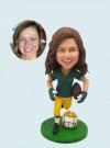 Custom bobbleheads Green Bay Packers football Fans Bobblehead (any team/logo)