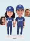 Custom Bobbleheads For Couple Baseball Fans