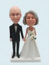 Personalized Bobbleheads Wedding Cake Topper