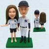 Personalized Couple Bobblehead New York Yankees Baseball Players