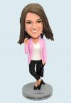 Custom Bobblehead Female Business Outfit