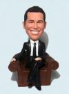 Custom Bobblehead Businessman Sitting On Sofa
