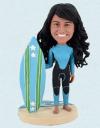 Custom Bobblehead Surfing