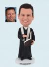 Custom Bobblehead Male Wedding Officiant Bobbleheads