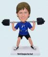 Custom Bobblehead Weightlifting male bobbleheads