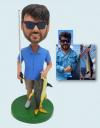 Custom Bobbleheads Fishing For Boss/Father/Boyfriends/Retirement