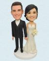 Personalized wedding bobbleheads made from photo