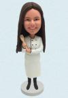 Custom Bobblehead Female Chef