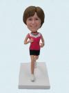 Personalized Bobblehead Female Running