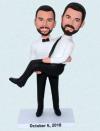 Custom bobbleheads- Same Sex Wedding Cake Topper