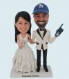 Custom Wedding Bobblehead LA Dodgers Baseball