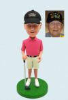 Custom Golfer Bobblehead with Golf Club – Personalized Male Golf Figure Custom Golfer Bobblehead with Golf Club – Personalized Male Golf Figure