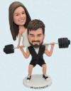 Custom Lifting Wedding Bobbleheads