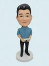 Custom Bobbleheads Personalized Bobbleheads Businessman Holding Ipad