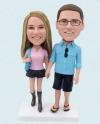 Custom Anniversary Bobbleheads Hand In Hand