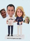 Custom Couple Bobbleheads Figurines For Baseball fans Anniversary
