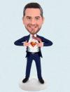 Custom Bobblehead Superhero Transform For Dad For Boss