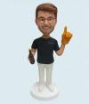 Custom Bobbleheads Fans With Beer Gift For Boss/Father/Boyfriends/Retirement Custom Bobbleheads Fans With Beer Gift For Boss/Father/Boyfriends/Retirement