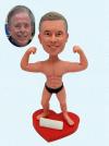 Custom Bobbleheads Muscular Gym Bobbleheads Gifts For Dad For Boss