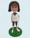 Custom Bobblehead Female Golf Player Gift For Boss/Busineman/Mother/Grandma/Girlfriend